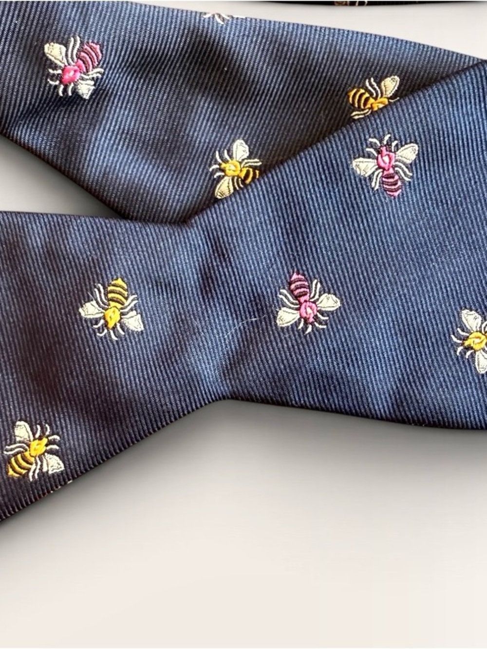Countess Mara Bow Tie Bee Embroidered Silk Formal Bowtie